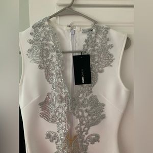 Fashion Nova white dress, Large , never worn.
